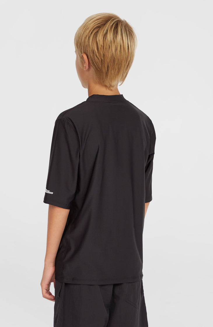 Shortsleeve-Schwimmshirt | Black Out