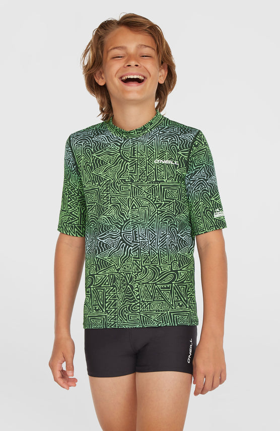 Shortsleeve-Schwimmshirt | Blue Gradikat