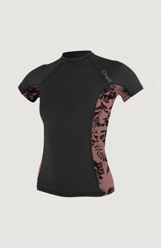 Skins Side Print Short Sleeve Crew | Black