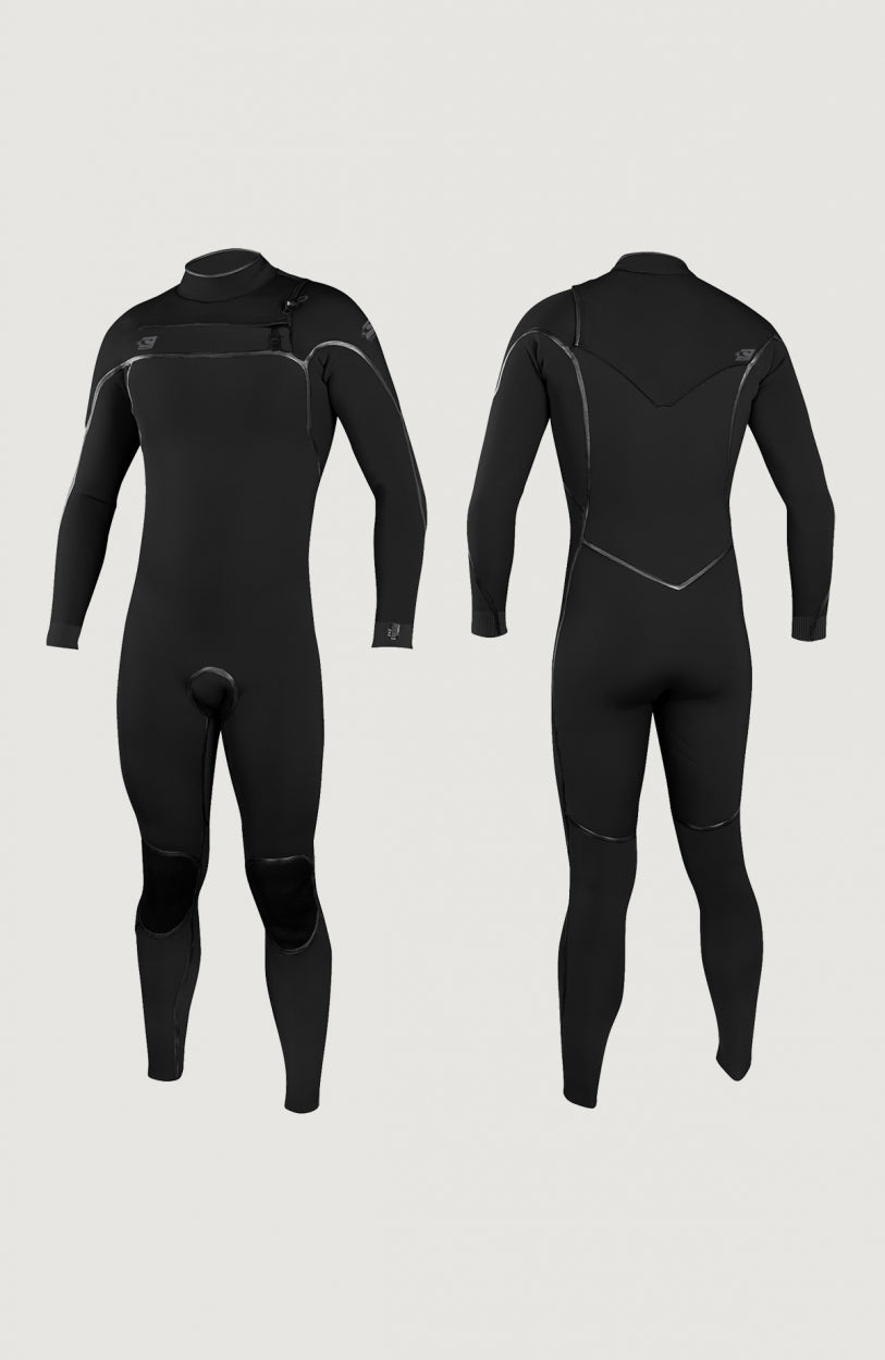 Psycho One Chest Zip 4/3mm Full Wetsuit | BLACK/BLACK