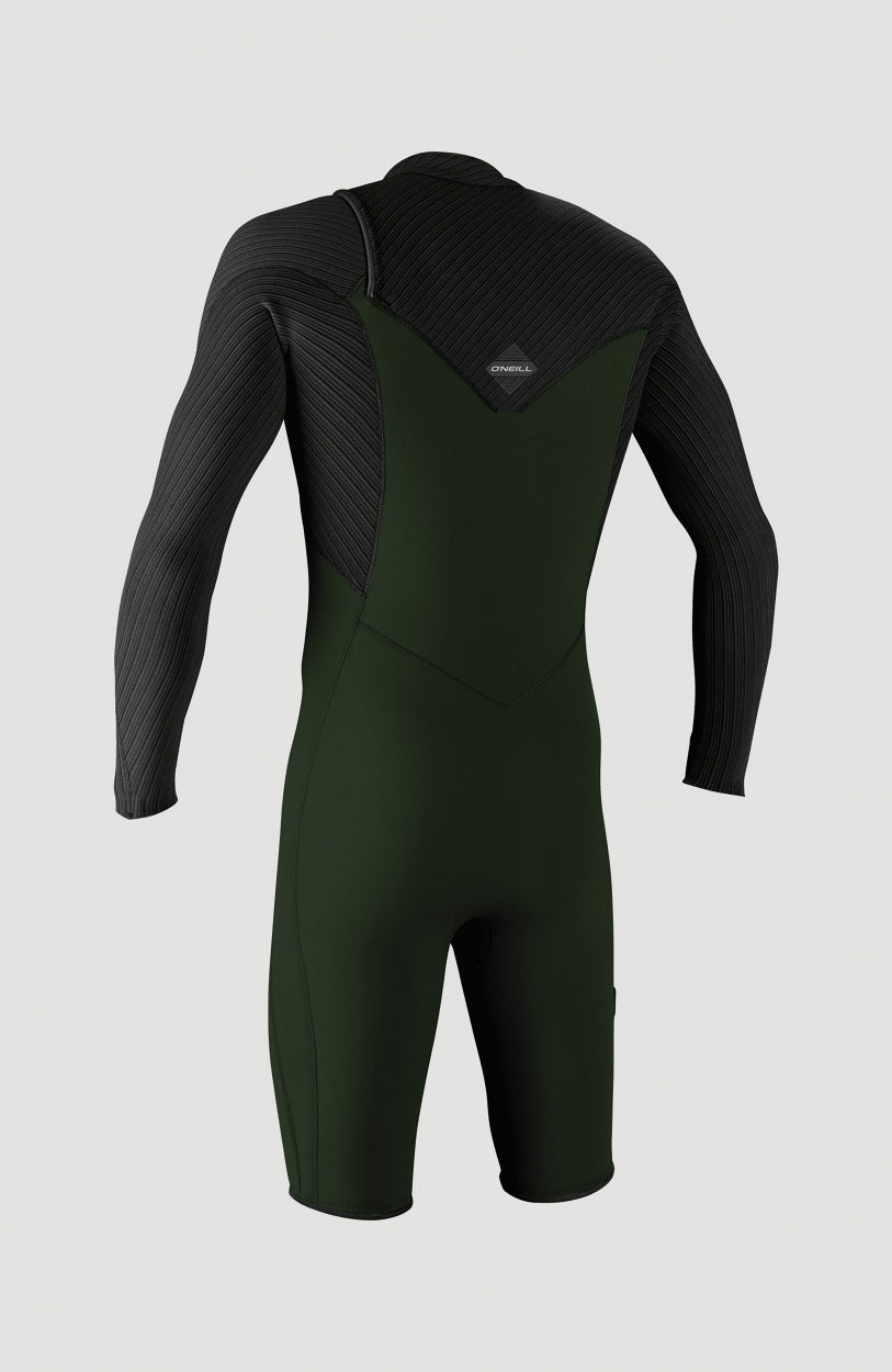 Hyperfreak 2mm Chest Zip Long Sleeve Spring Wetsuit | Dark Green