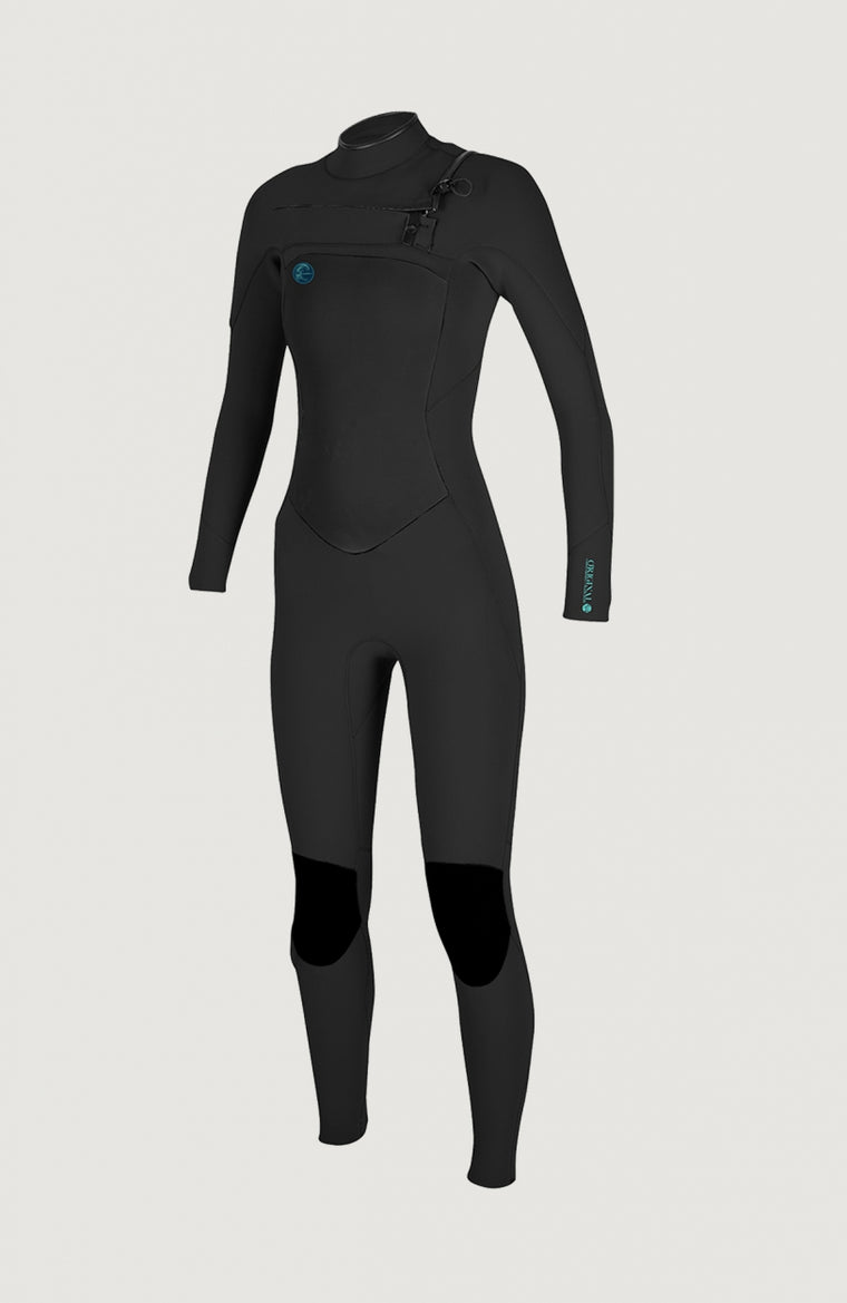 O'Riginal Chest Zip 4/3mm Full Wetsuit | A05 BLK/BLK/BLK