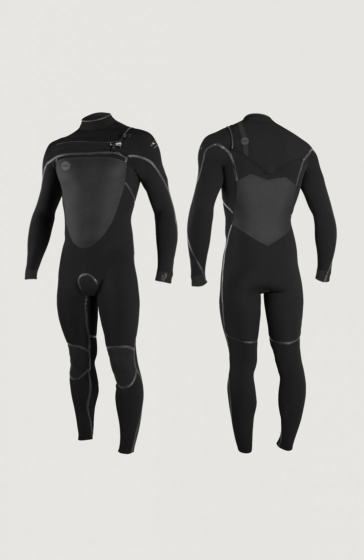 Psycho Tech Chest Zip 4/3mm Full Wetsuit | BLACK/BLACK