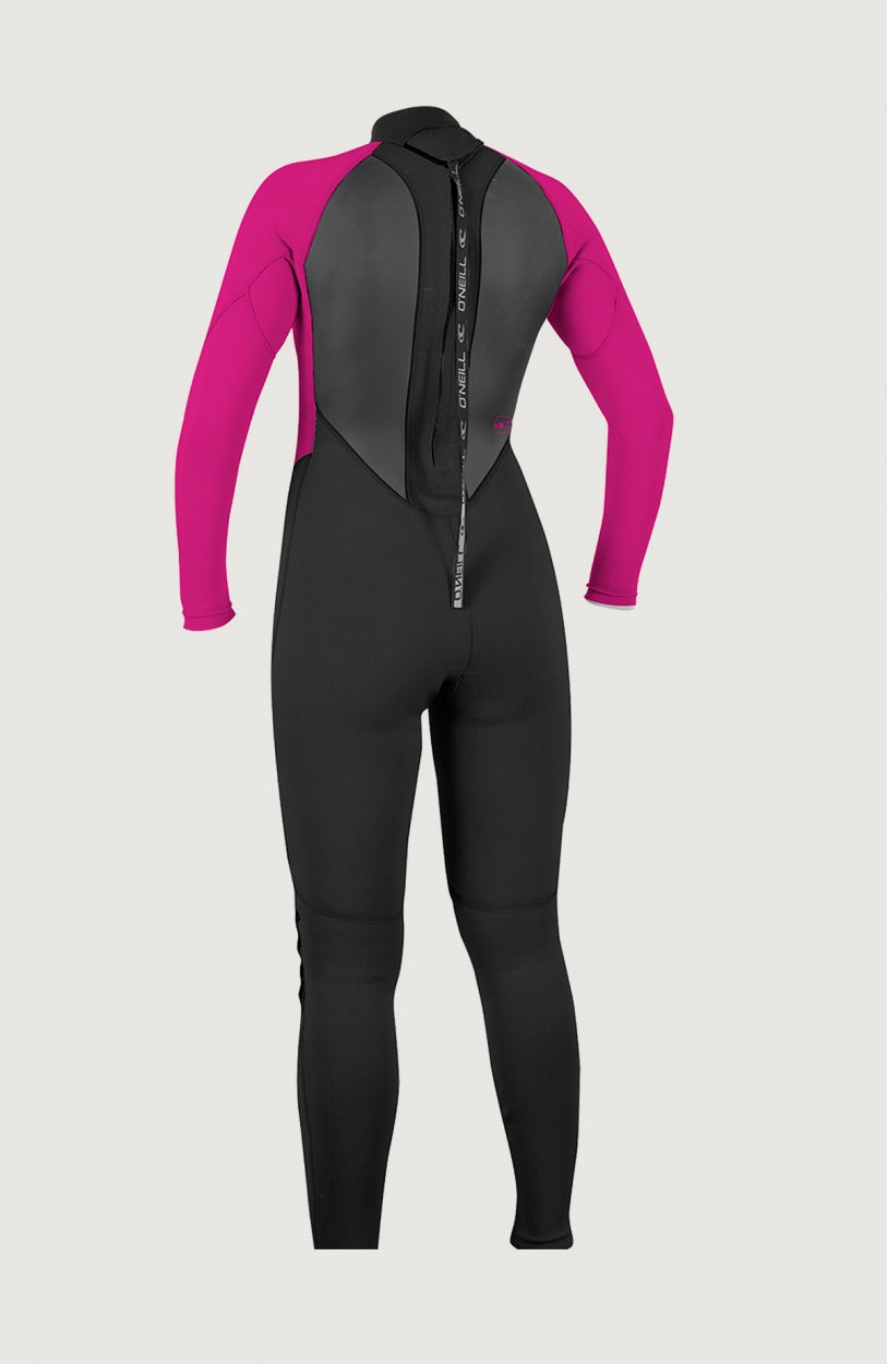 Reactor-2 3/2mm Back Zip Full Wetsuit | BLK/BERRY