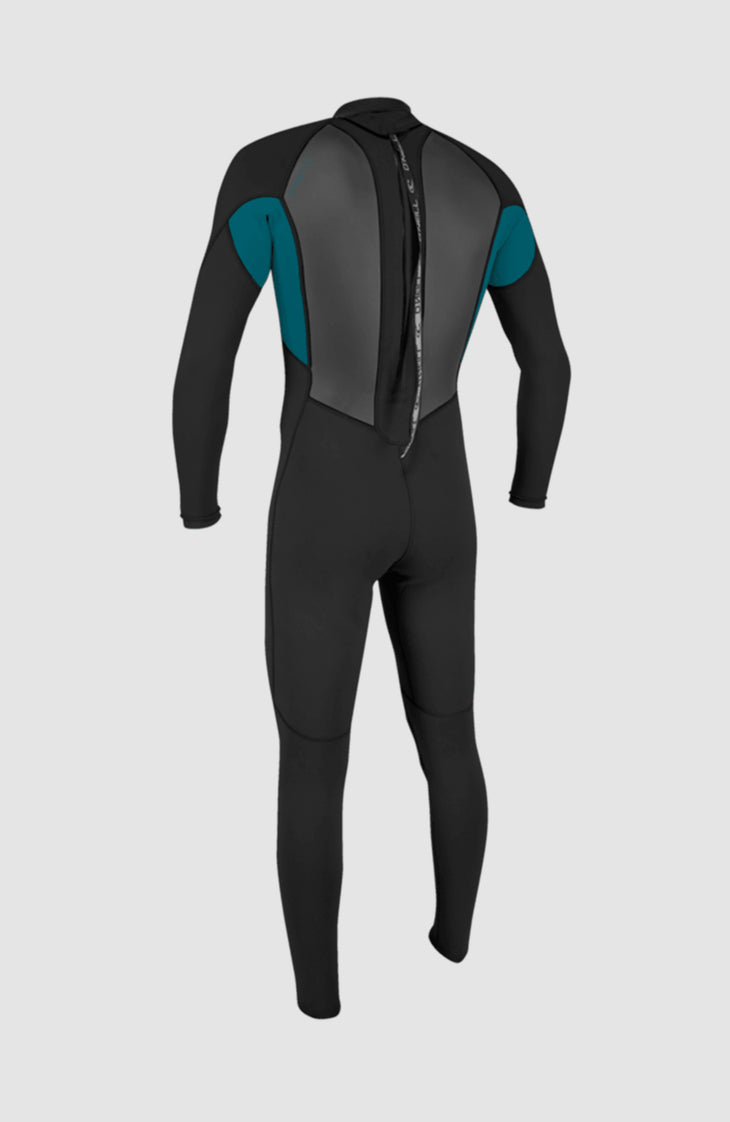Reactor-2 3/2 Back Zip Full Wetsuit | BLACK/TIDE POOL