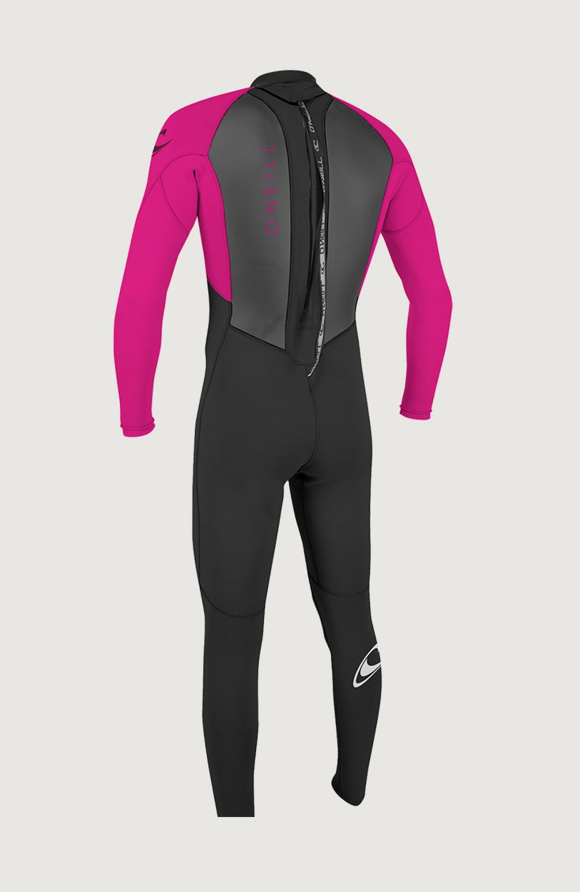 Reactor-2 3/2mm Back Zip Full Wetsuit | BLK/BERRY