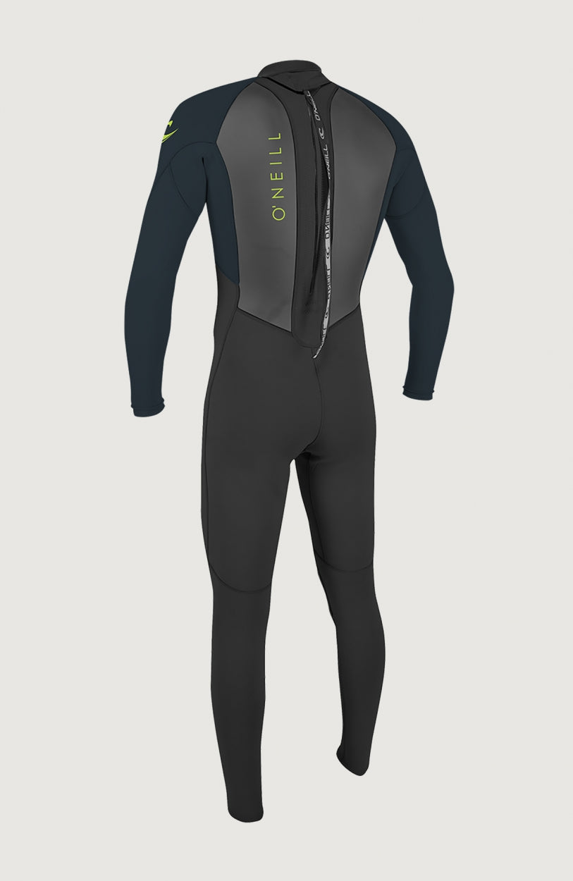 Reactor-2 3/2mm Back Zip Full Wetsuit | BLK/SLATE