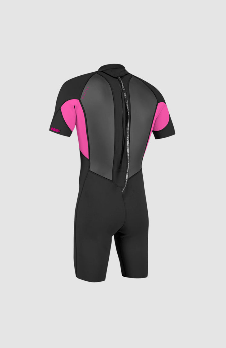 Reactor-2 2mm Back Zip Short Sleeve Spring Wetsuit | BLK/BERRY