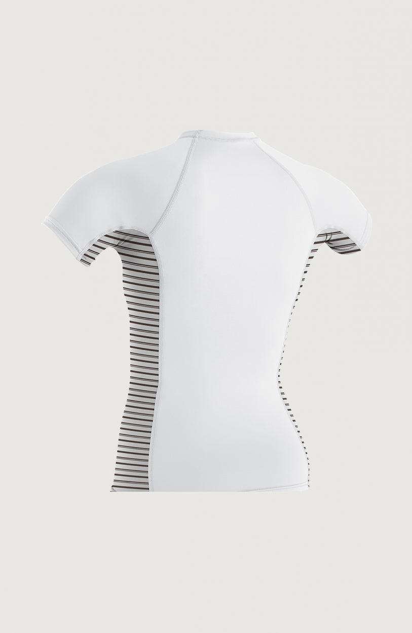 Skins Side Print Short Sleeve Rash Guard | Black