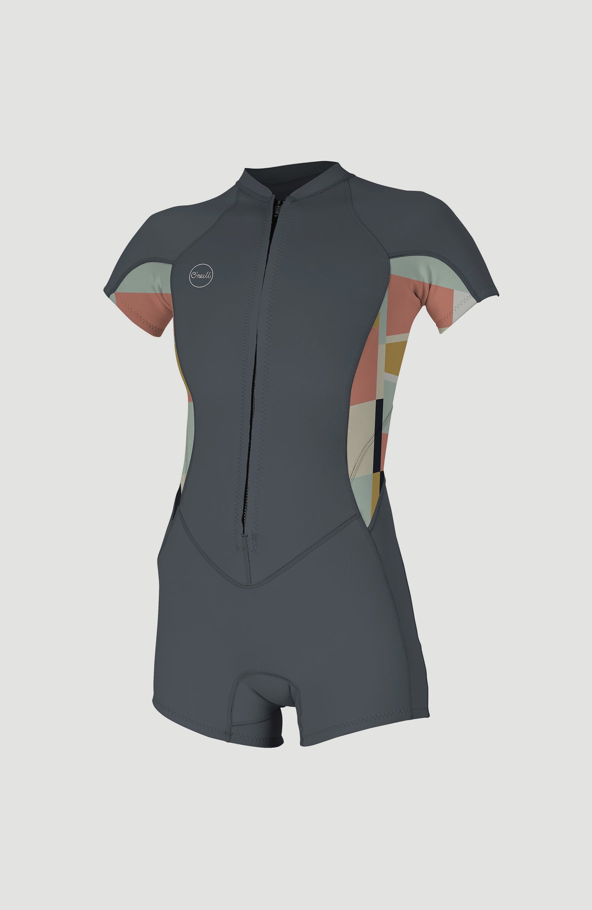 Bahia 2/1mm Front Zip Shortsleeve Spring Wetsuit | TRADEWINDS/JASMINE/JASMINE