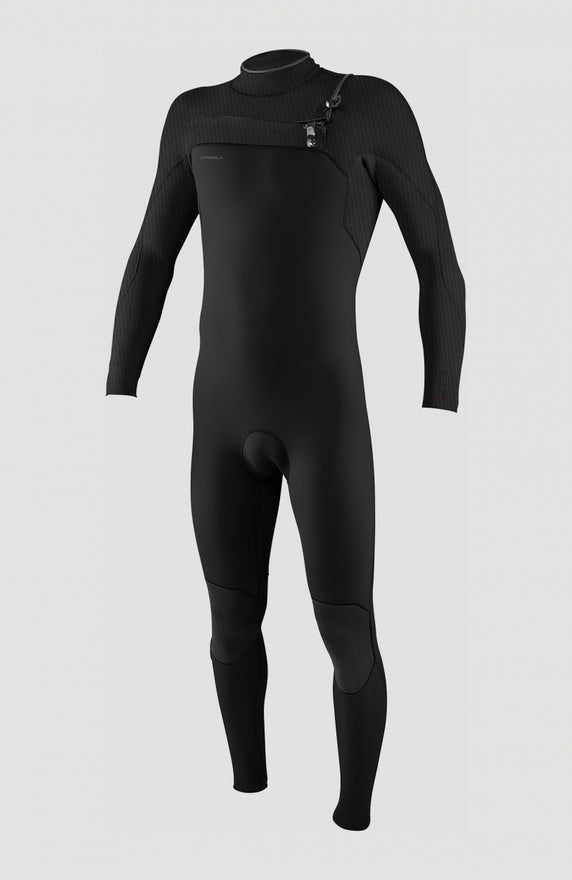 Hyperfreak Plus 3/2mm Chest Zip Full Wetsuit | BLACK/BLACK