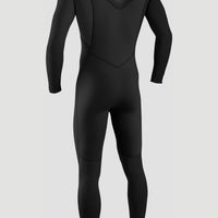 Hyperfreak 4/3mm+ Chest Zip Full Wetsuit | BLACK/BLACK