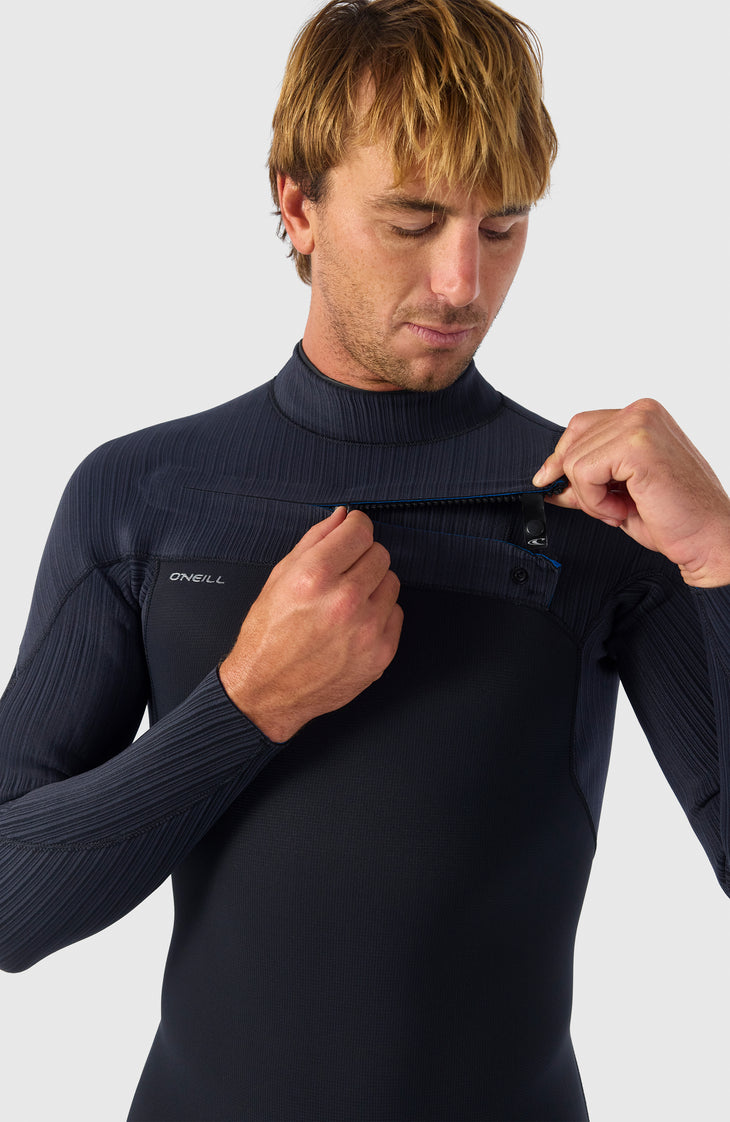 Hyperfreak Plus 5/4mm Chest Zip Full Wetsuit | BLACK/BLACK