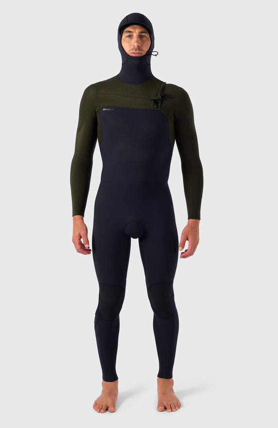 Hyperfreak Plus 3/2mm Chest Zip Full Wetsuit | BLACK/BLACK
