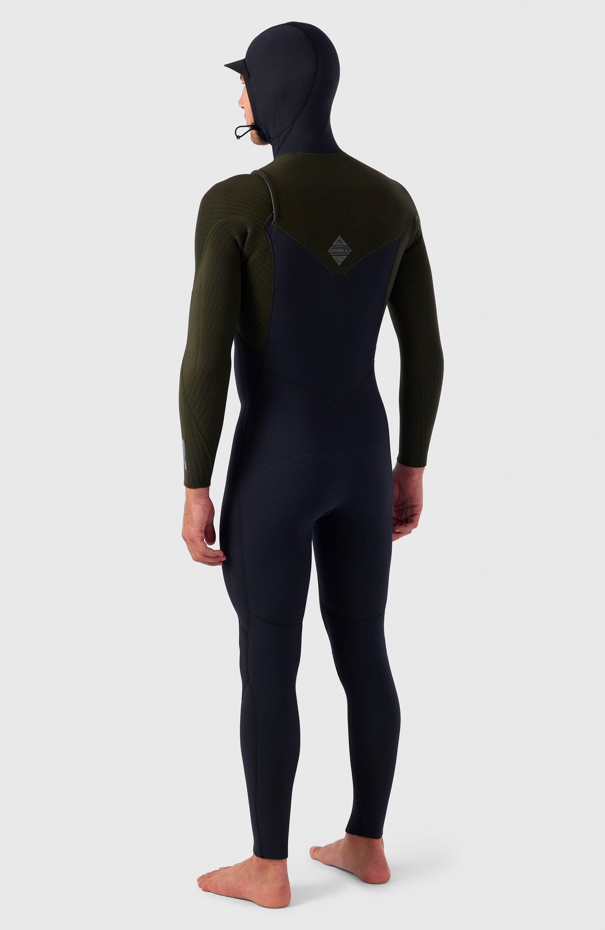 Hyperfreak Plus 5/4mm Chest Zip Full Wetsuit w/Hood | BLACK/BLACK