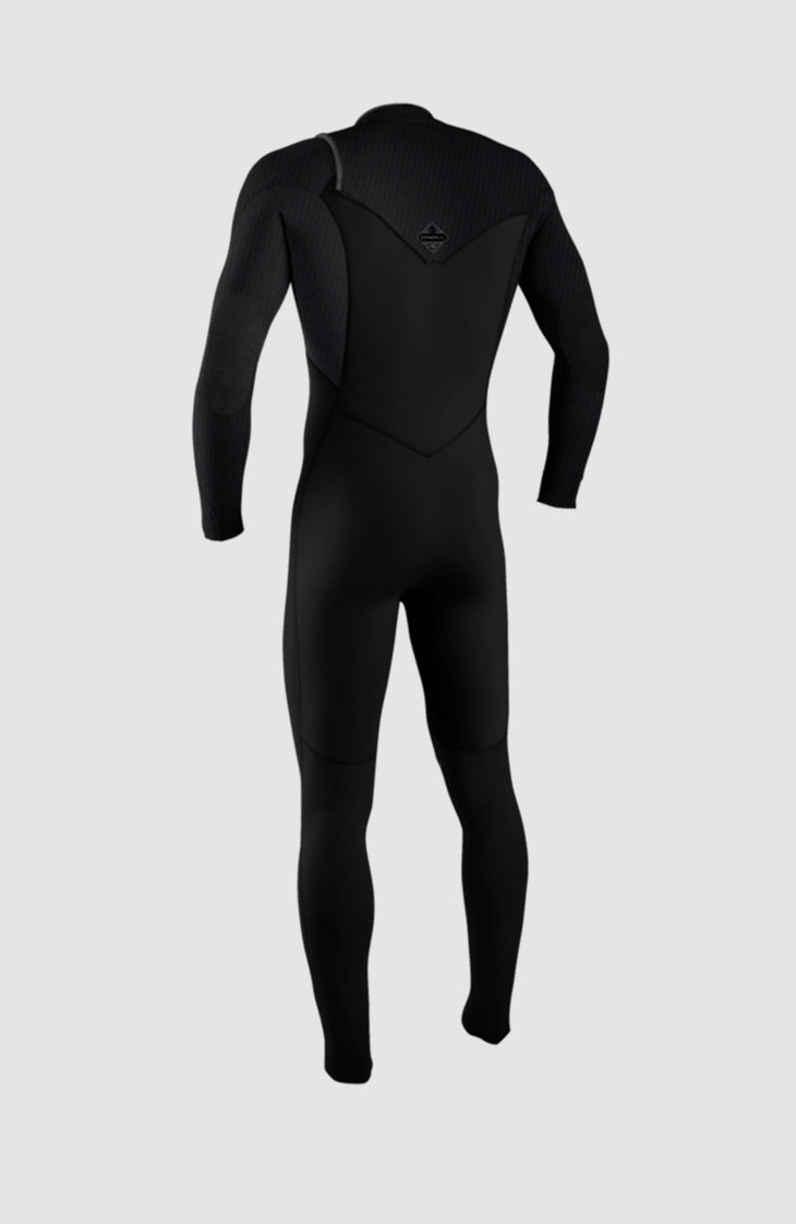 Hyperfreak Plus 4/3mm Chest Zip Full Wetsuit | BLACK/TEMPSTEEL/TEMPSTEEL