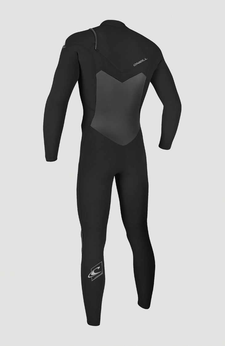 Epic 4/3mm Chest Zip Full Wetsuit | BLACK/BLACK