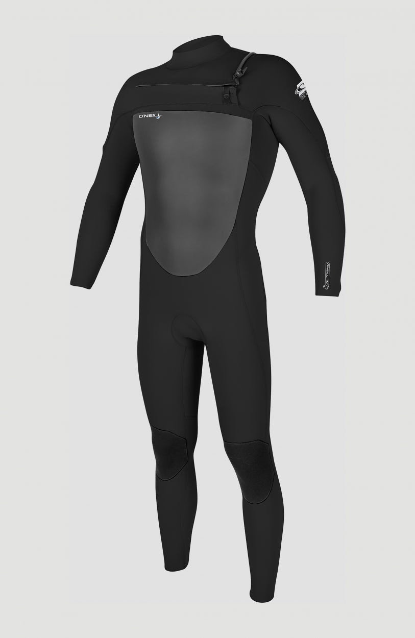 Epic 4/3mm Chest Zip Full Wetsuit | BLACK/BLACK