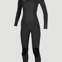 Epic 4/3mm Chest Zip Full Wetsuit | BLACK/BLACK