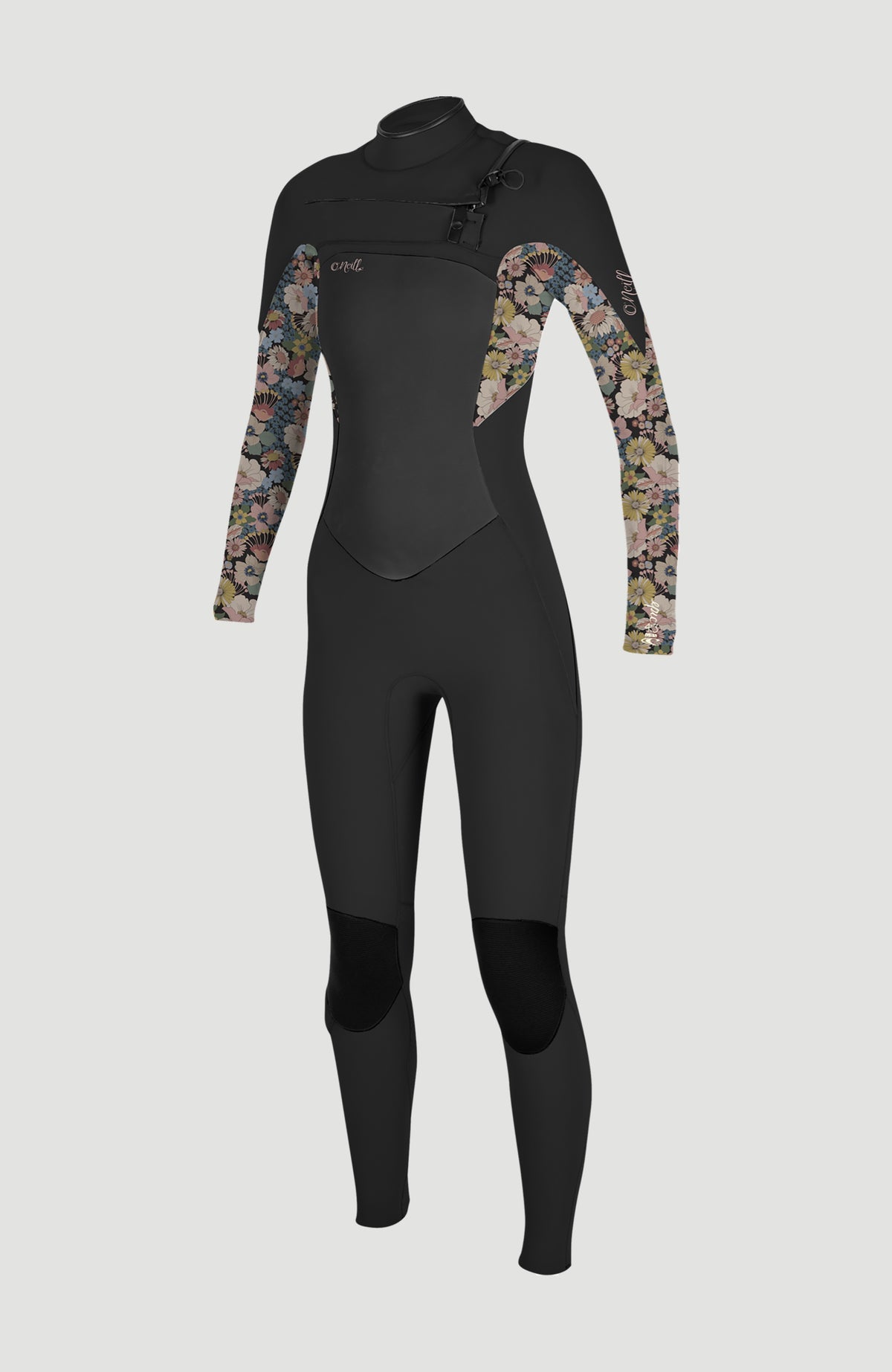 Epic 4/3mm Chest Zip Full Wetsuit | BLACK/TWIGGY