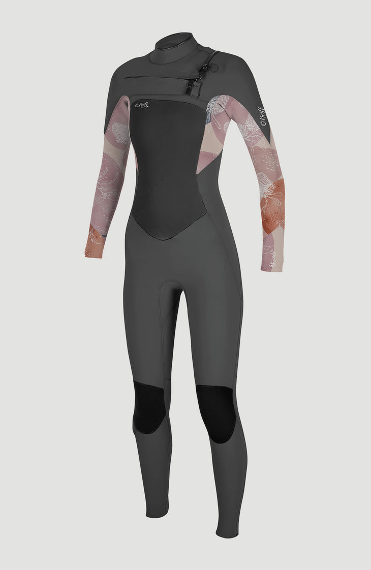 Epic 4/3mm Chest Zip Full Wetsuit | GRAPHITE/DESERT BLOOM