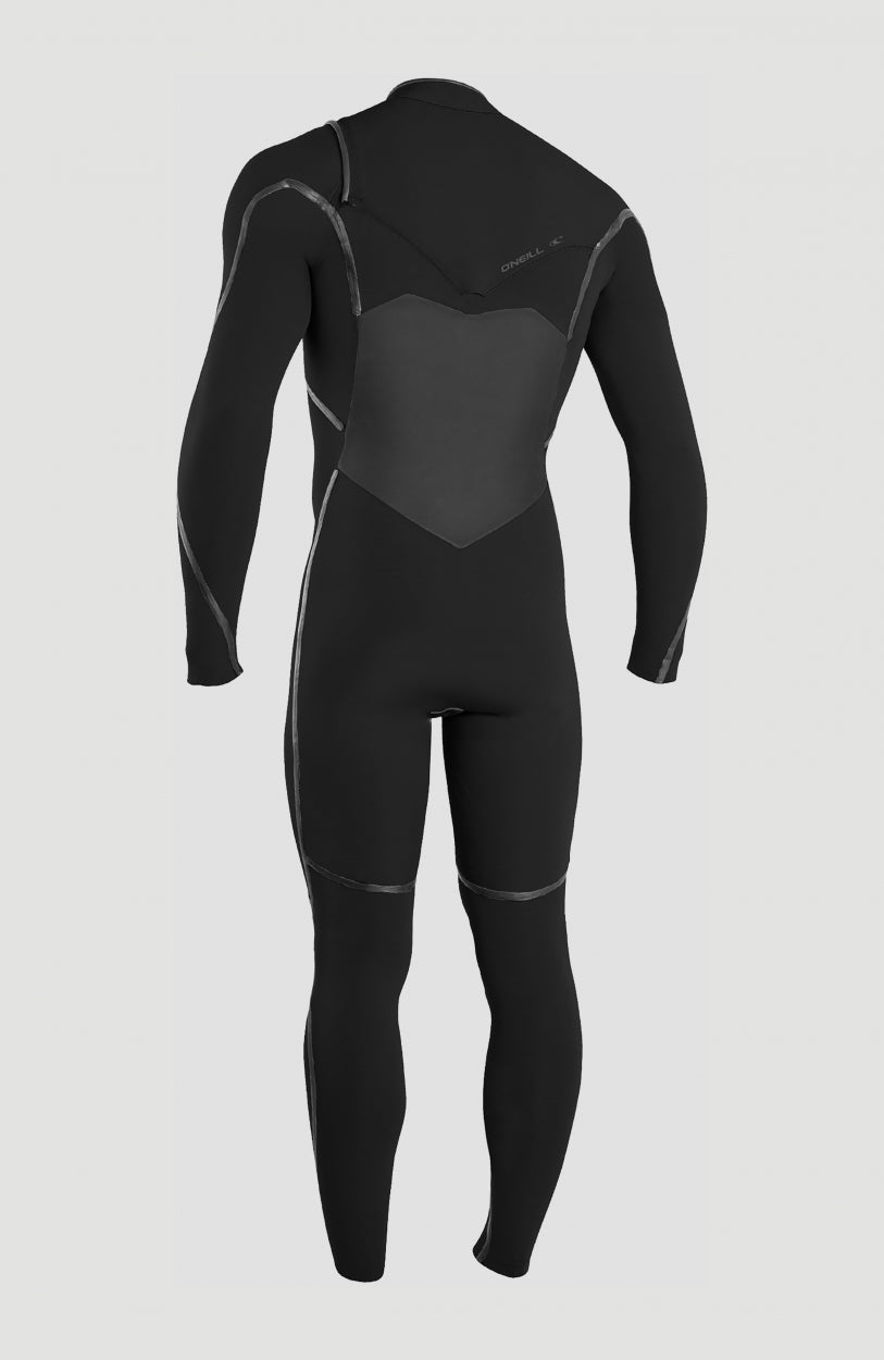 Psycho Tech 5/4mm Chest Zip Full Wetsuit | BLACK/BLACK