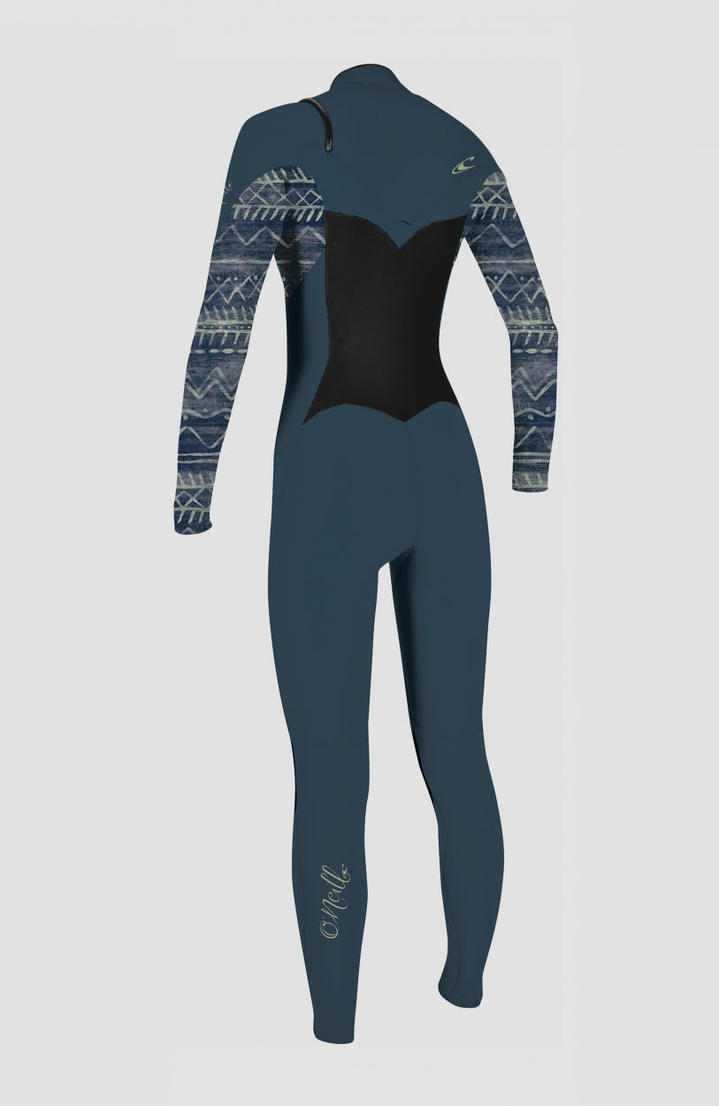Epic 5/4mm Chest Zip Full Wetsuit | Shade/Bungalow Stripe