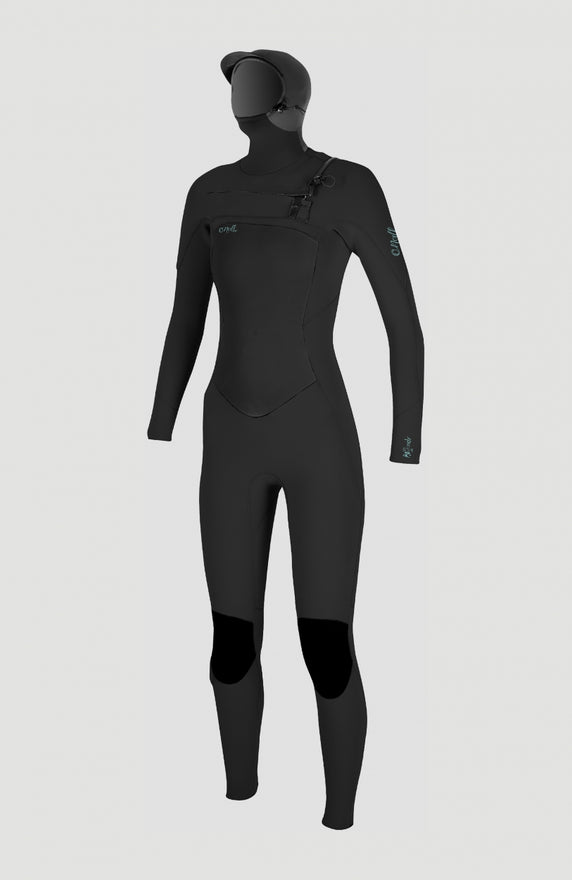 Hyperfreak Plus 3/2mm Chest Zip Full Wetsuit | BLACK/BLACK
