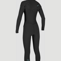 Epic 6/5/4mm Chest Zip Full Wetsuit mit Haube | BLACK/BLACK