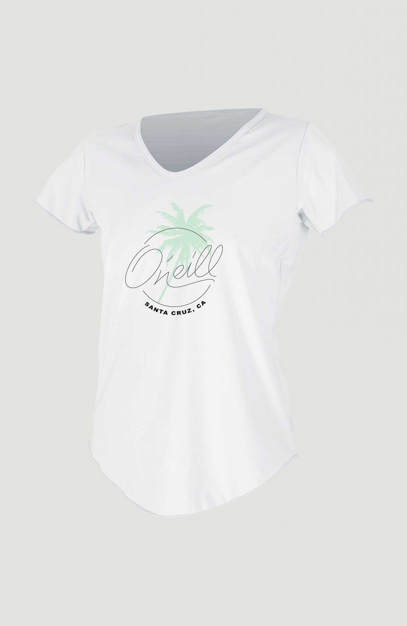 Graphic Scoop-Neck Sun Shirt | White