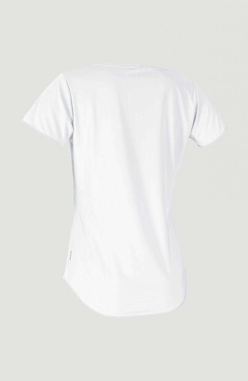 Graphic Scoop-Neck Sun Shirt | White