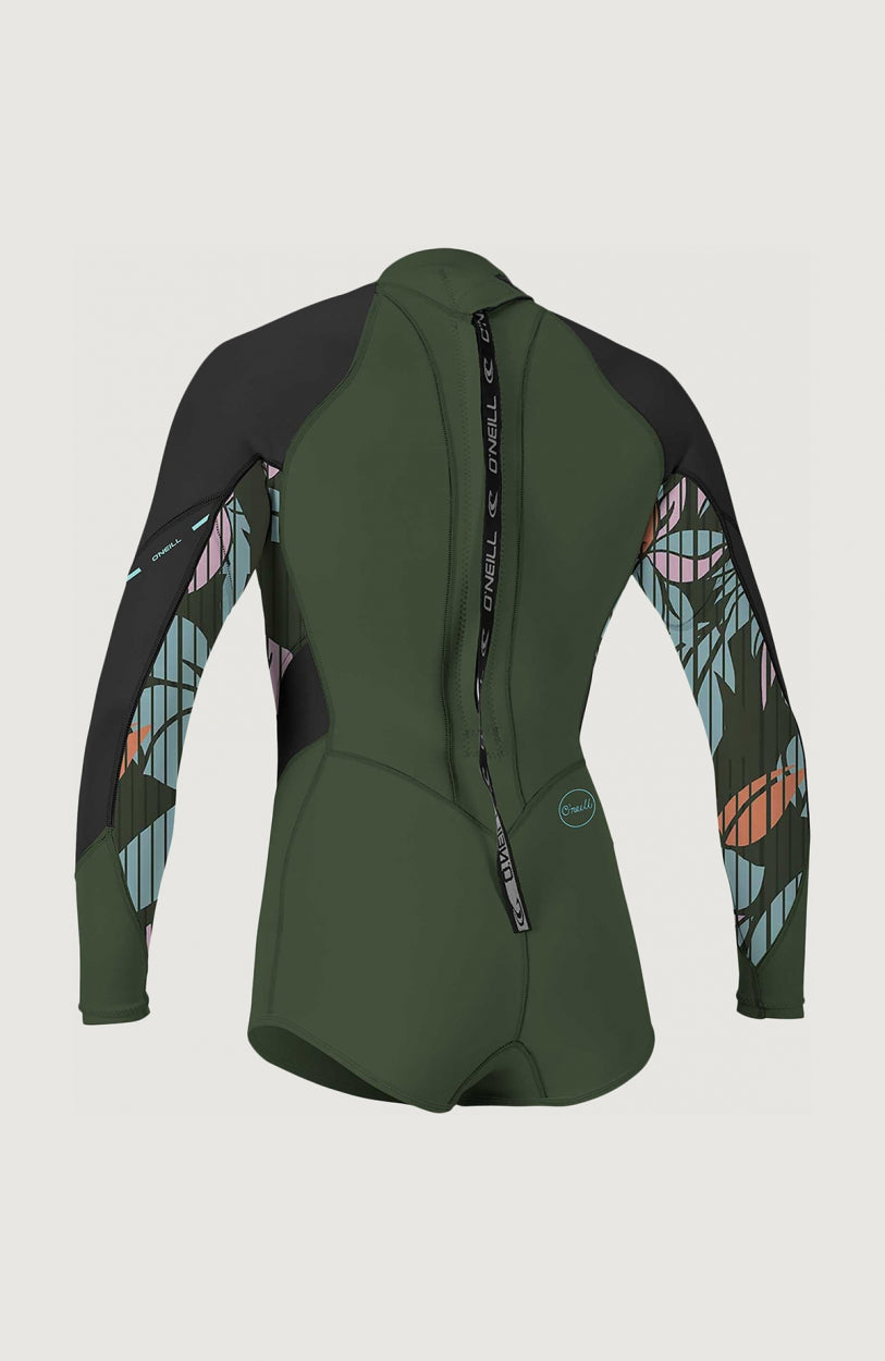 Bahia 2/1mm Back Zip Longsleeve Spring Wetsuit | DG Dark Green