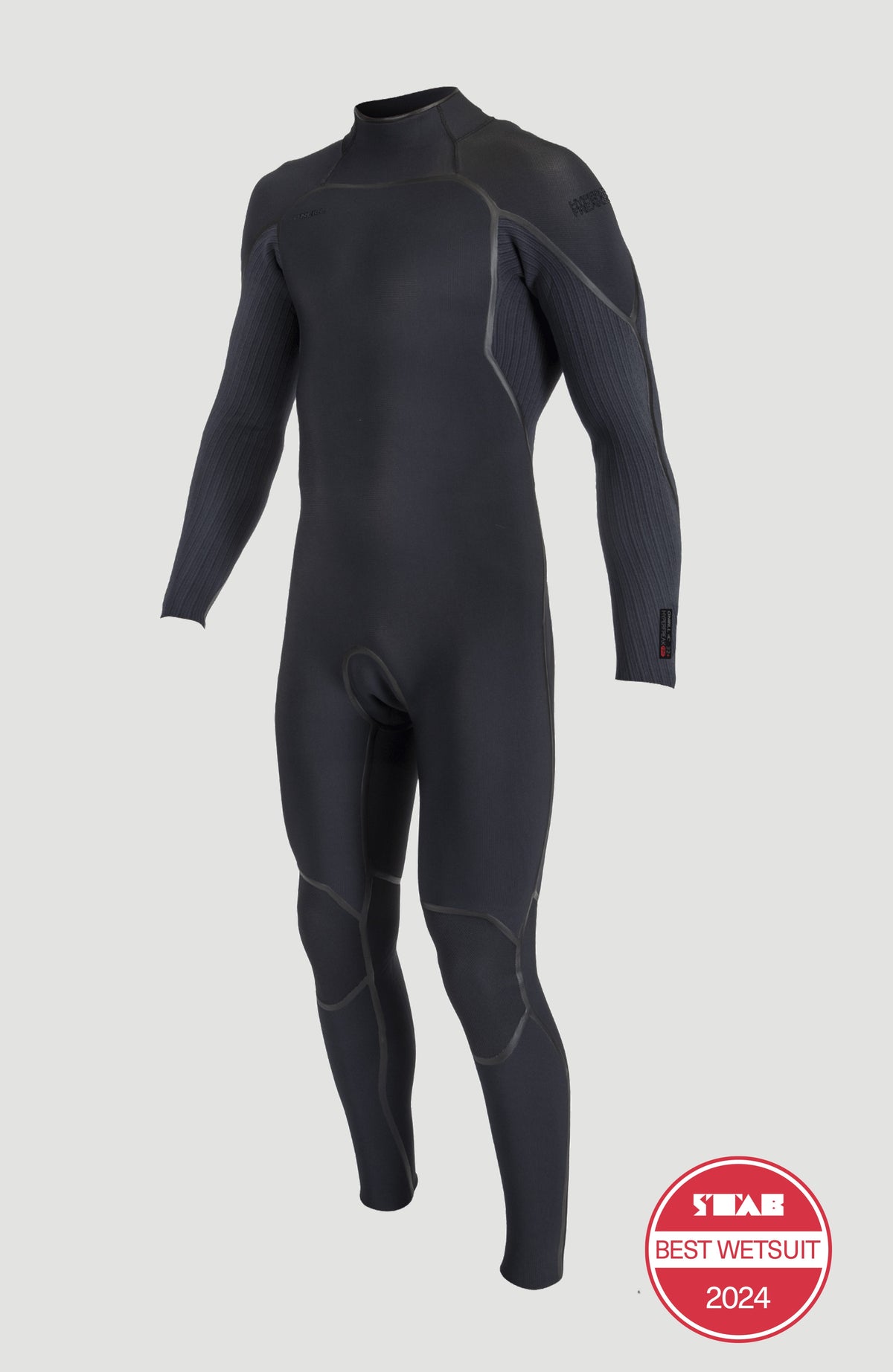Hyperfreak Fire 3/2mm Back Zip Full Wetsuit | BLACK/BLACK