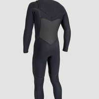 Psycho Tech 6/4mm Chest Zip Full Wetsuit mit Haube | BLACK/BLACK