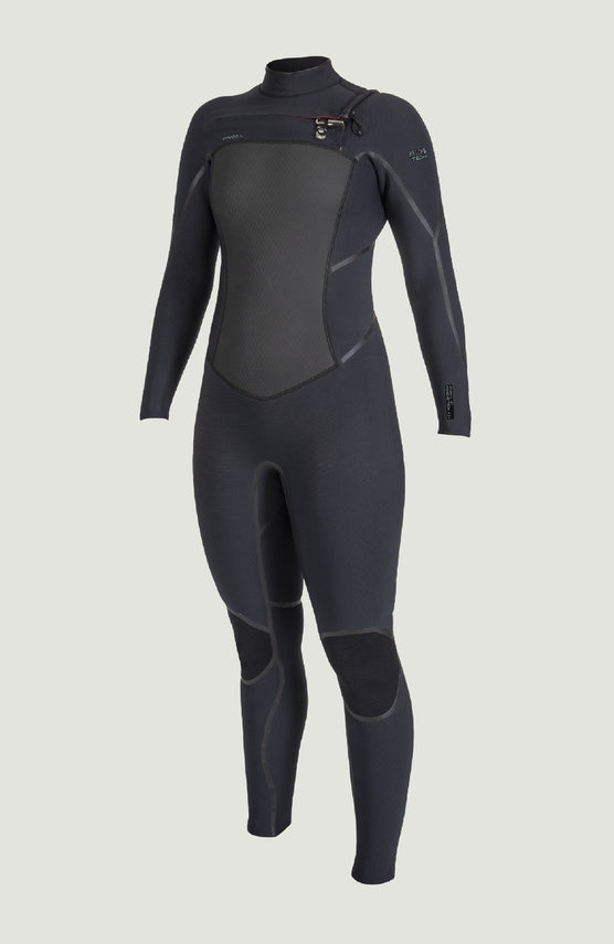 Psycho Tech 5/4mm Chest Zip Full Wetsuit | BLACK/BLACK