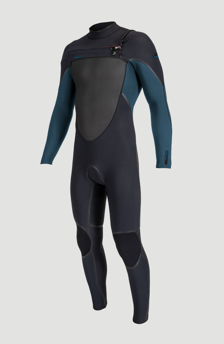 Psycho Tech 5/4mm Chest Zip Full Wetsuit | BLACK/CADET BLUE