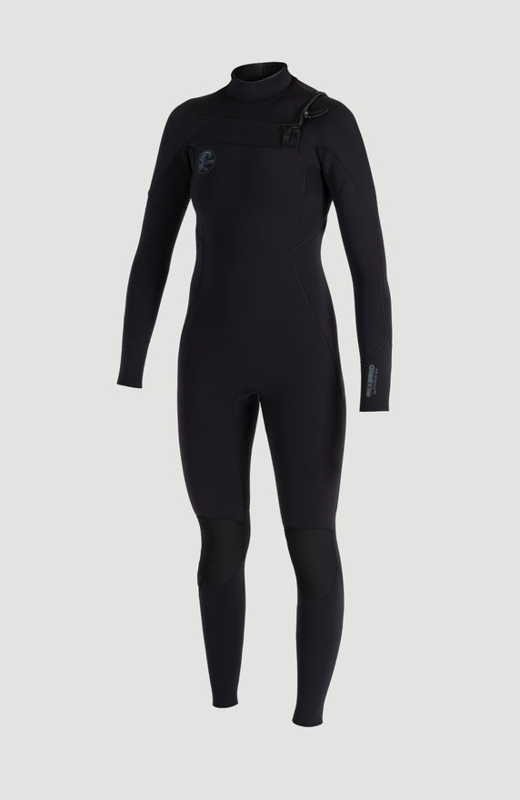 Hyperfreak Fire 5/4+mm Back Zip Full Wetsuit | BLACK/BLACK
