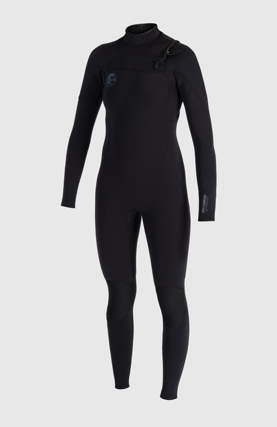Hyperfreak Fire 5/4+mm Back Zip Full Wetsuit | BLACK/BLACK