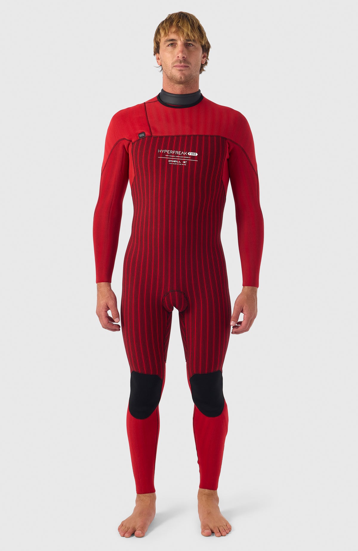 Hyperfreak Fire 4/3mm+ Chest Zip Full Wetsuit | BLACK/BLACK