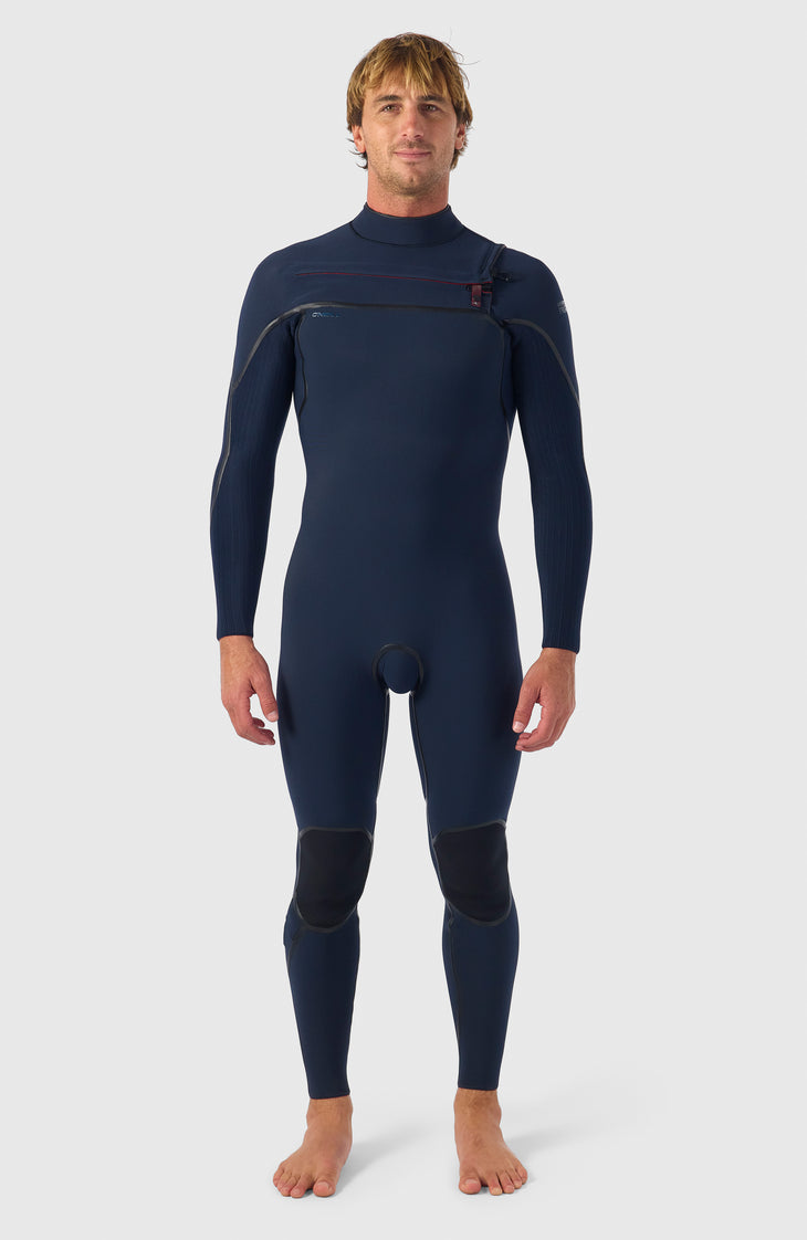 Hyperfreak Fire 5/4mm+ Chest Zip Full Wetsuit | BLACK/BLACK