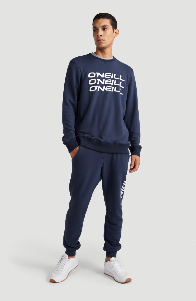 Triple Stack Crew Sweatshirt | Ink Blue -A
