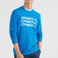 Triple Stack Crew Sweatshirt | Victoria Blue -A