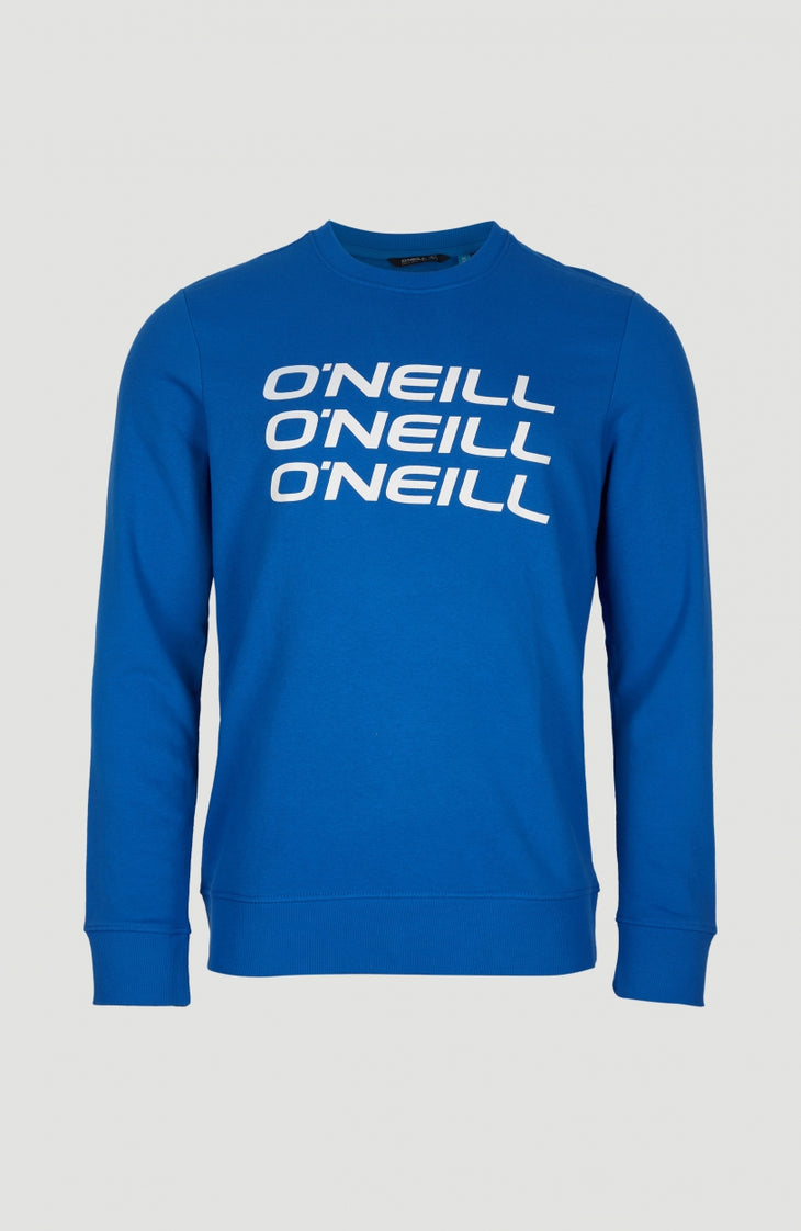 Triple Stack Crew Sweatshirt | Victoria Blue -A