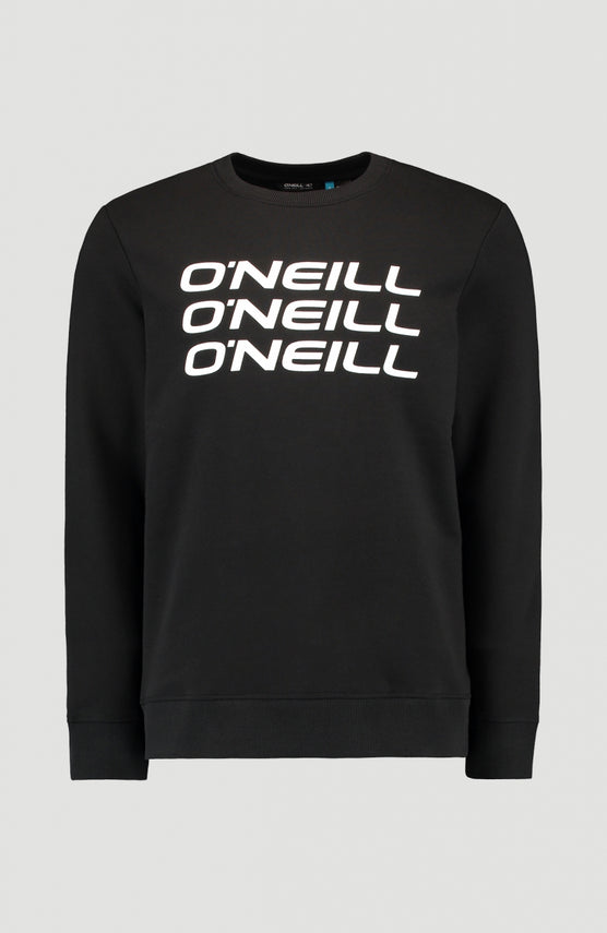 Triple Stack Crew Sweatshirt | BlackOut - A