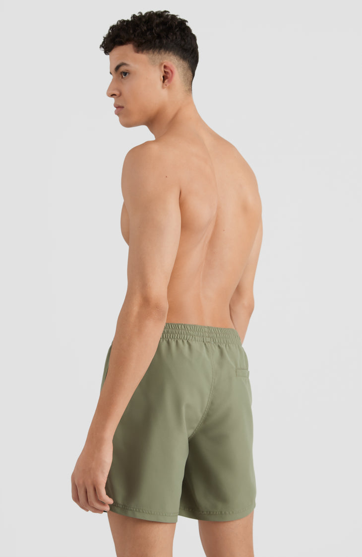 Essentials Cali Racer Badehose | Deep Lichen Green
