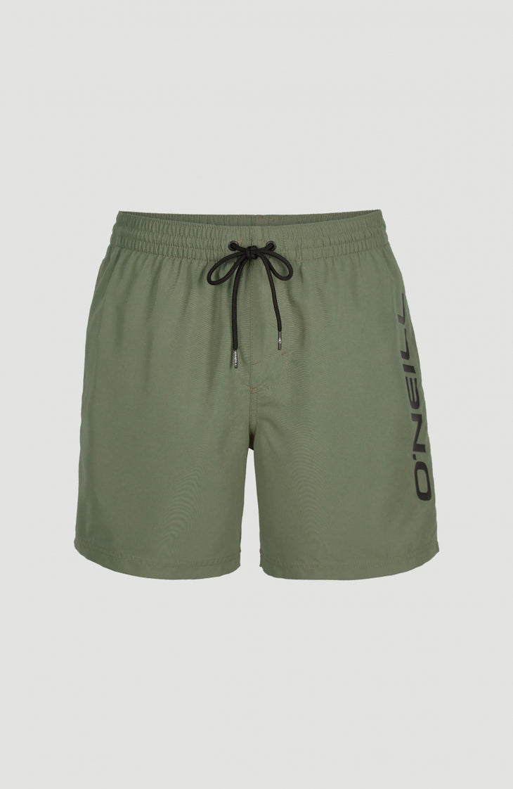 Essentials Cali Racer Badehose | Deep Lichen Green