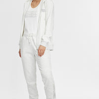 Triple Stack Full Zip Kapuzenpullover | White Melee