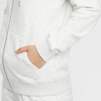Triple Stack Full Zip Kapuzenpullover | White Melee