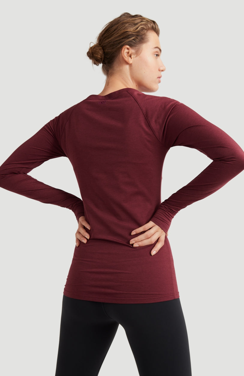 Yoga Longsleeve T-Shirt | Windsor Wine -A