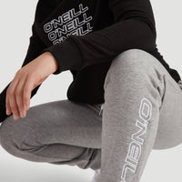 High Waist Jogginghose | Silver Melee -A